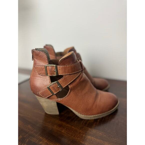 Maurice’s Women’s Western Boot Heel, Light Brown Size 8 - Picture 4 of 13